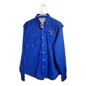 Southern Point Co Shirt Mens Small Blue Lagoon Fishing Outdoors Hunting Vacation